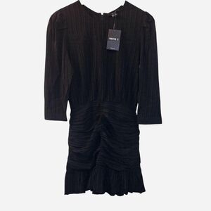 Forever 21 Elegant Black Long Sleeve Dress